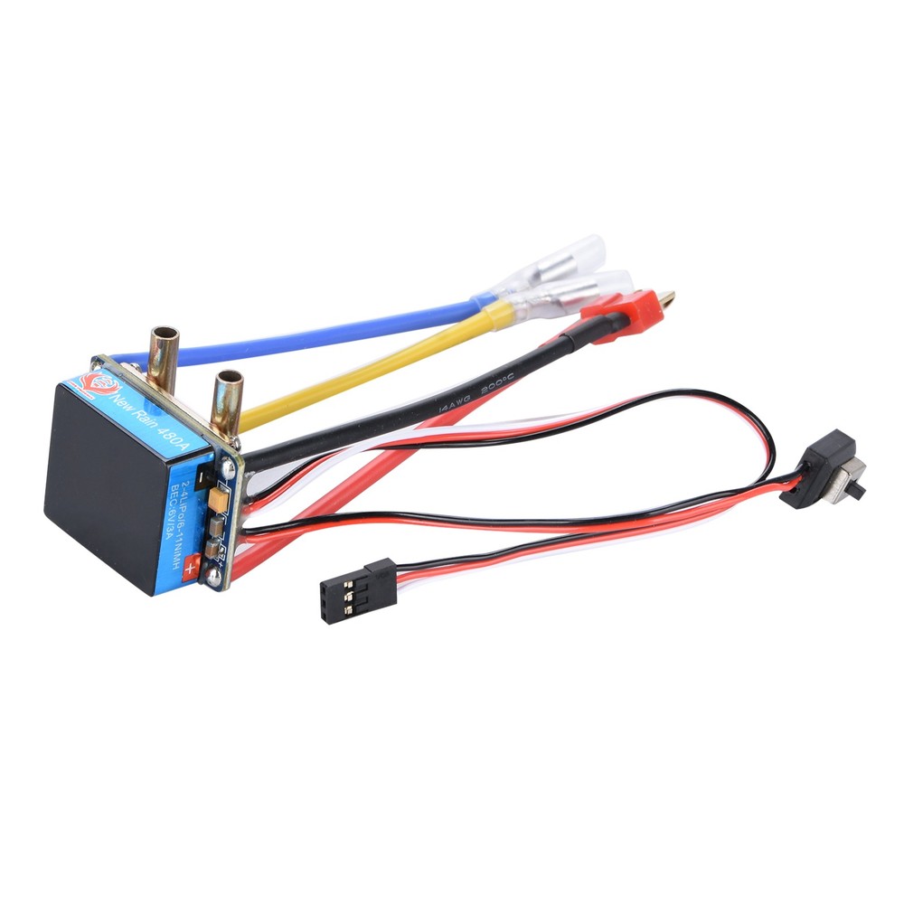 480A Water-Cooled Dual Mode Waterproof Brushed ESC Kit for RC Boats and Cars
