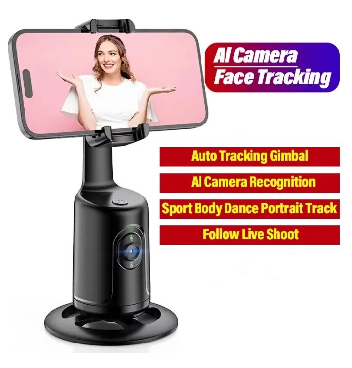 Smart Selfie Stick 360° Rotation Auto Face Tracking Phone Holder Tripod Gimbals