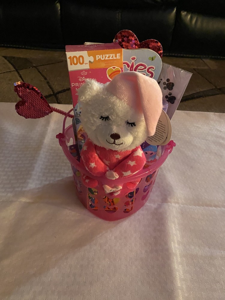 Valentines Day Gift Basket For Little Girl-image