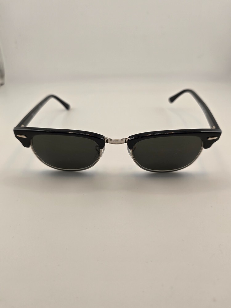 Ray-Ban Clubmaster RB5154 2000 Polished Black On Silver Eyeglasses FRAMES ONLY