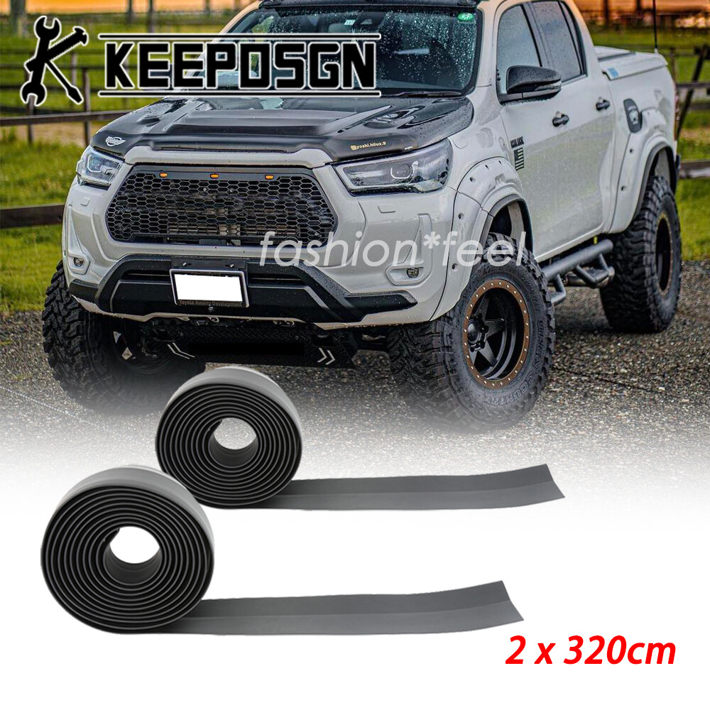 Car SUV Truck 2‘’ Flexible Extend Wheel Fender Flares Protect for Toyota Hilux