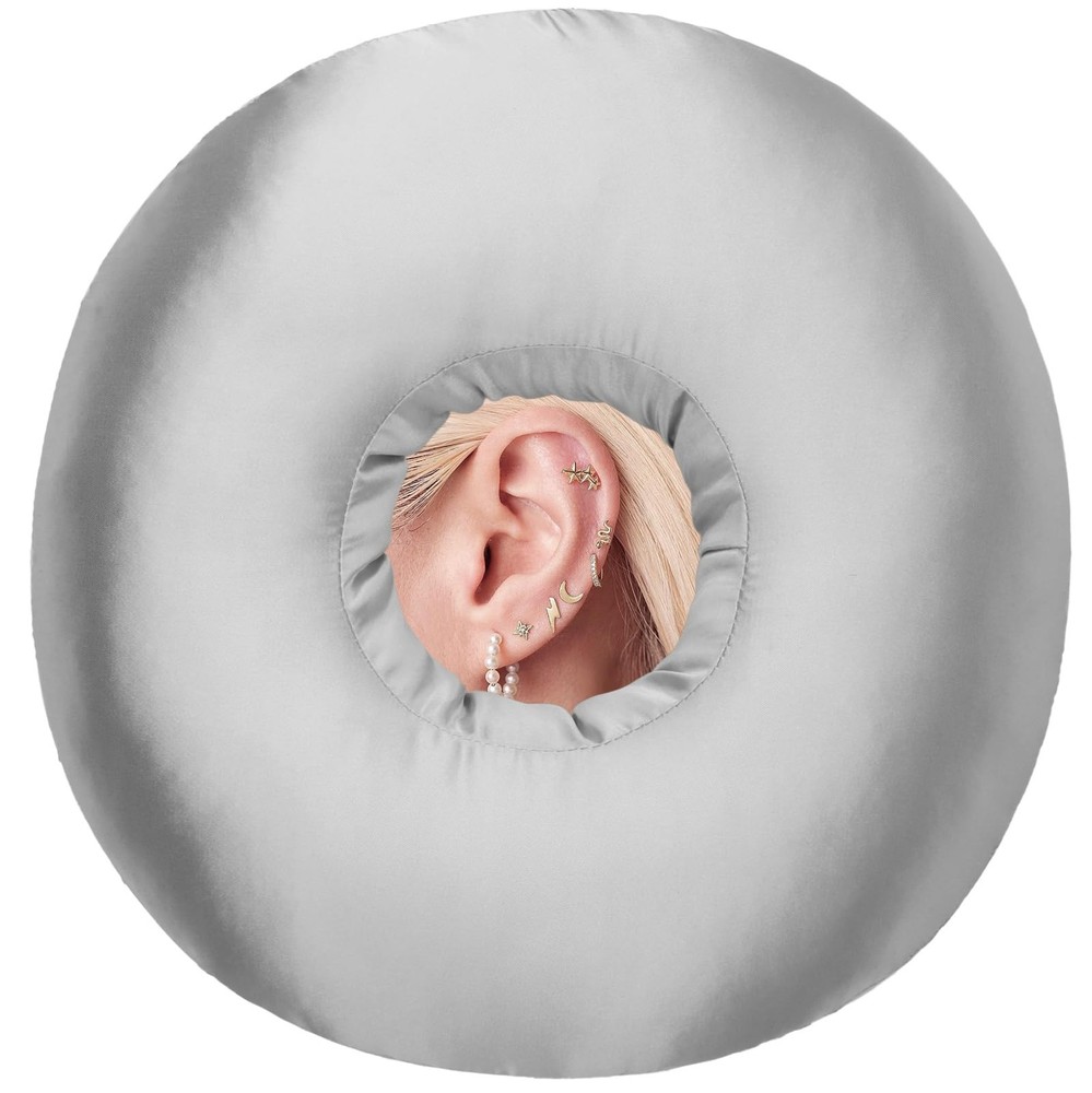 Ear Piercing Pillows with Hole for Side Sleepers Donut Pillow Ear Pain Relief