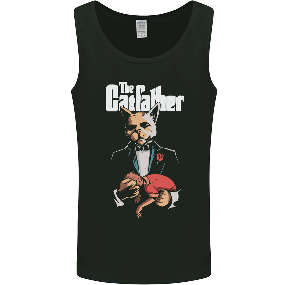 The Cat Father Funny Parody Mens Vest Tank Top