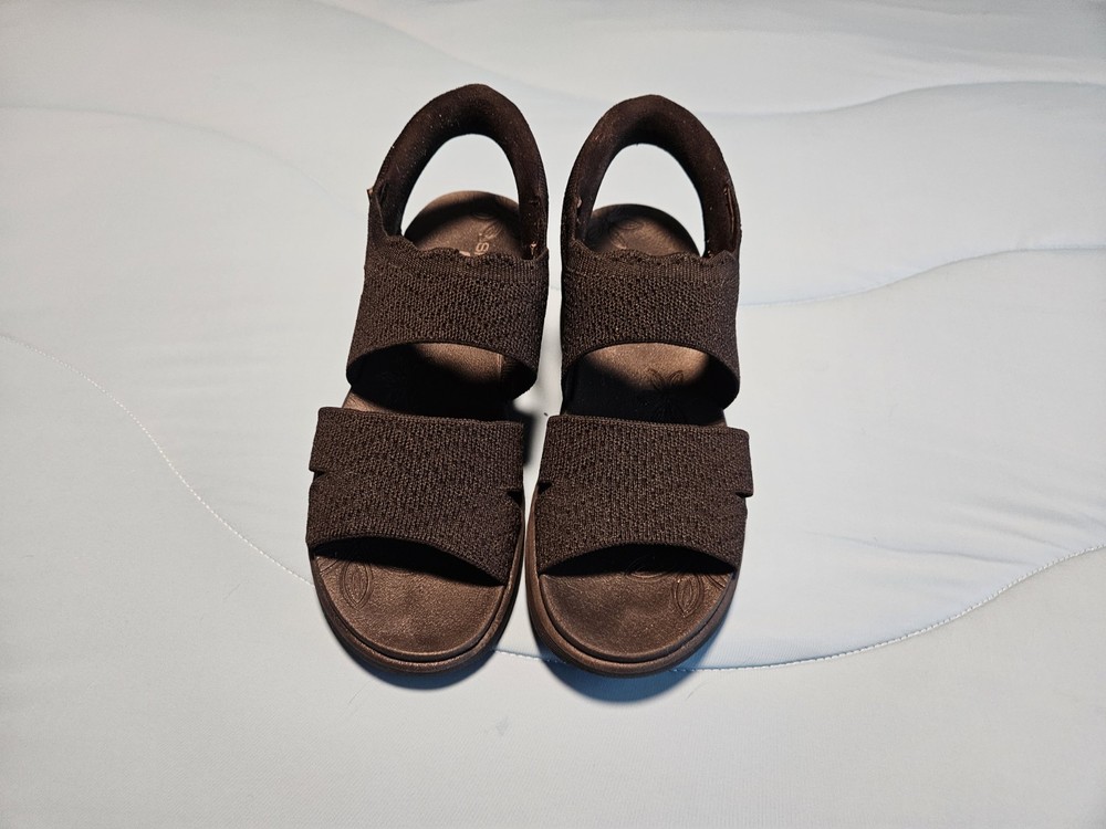 Skechers Slip-ins Womens Size 7 Black Sandals Lightly Worn
