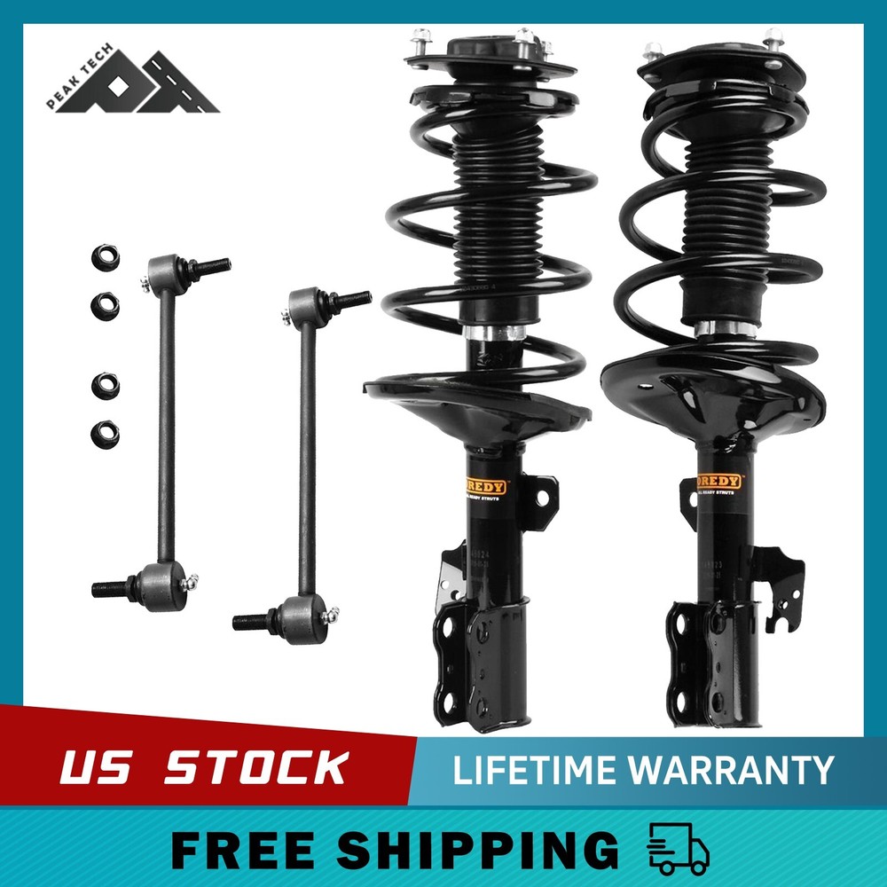 4PCs Front Struts & Sway Bar Links Kit for 2002 2003 Lexus ES300 Toyota Camry