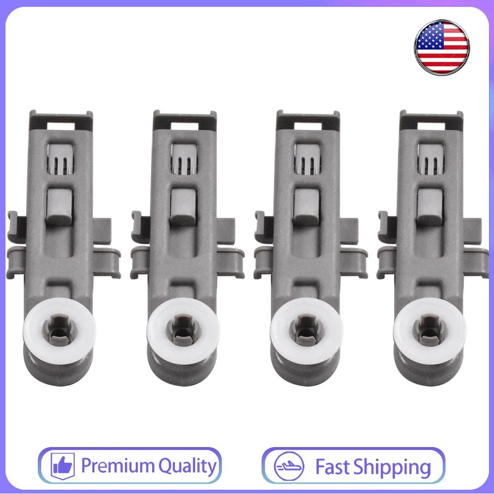 4 PACK W10888592 Dishwasher Rack Wheels Upper Dishrack Roller For Whirlpool