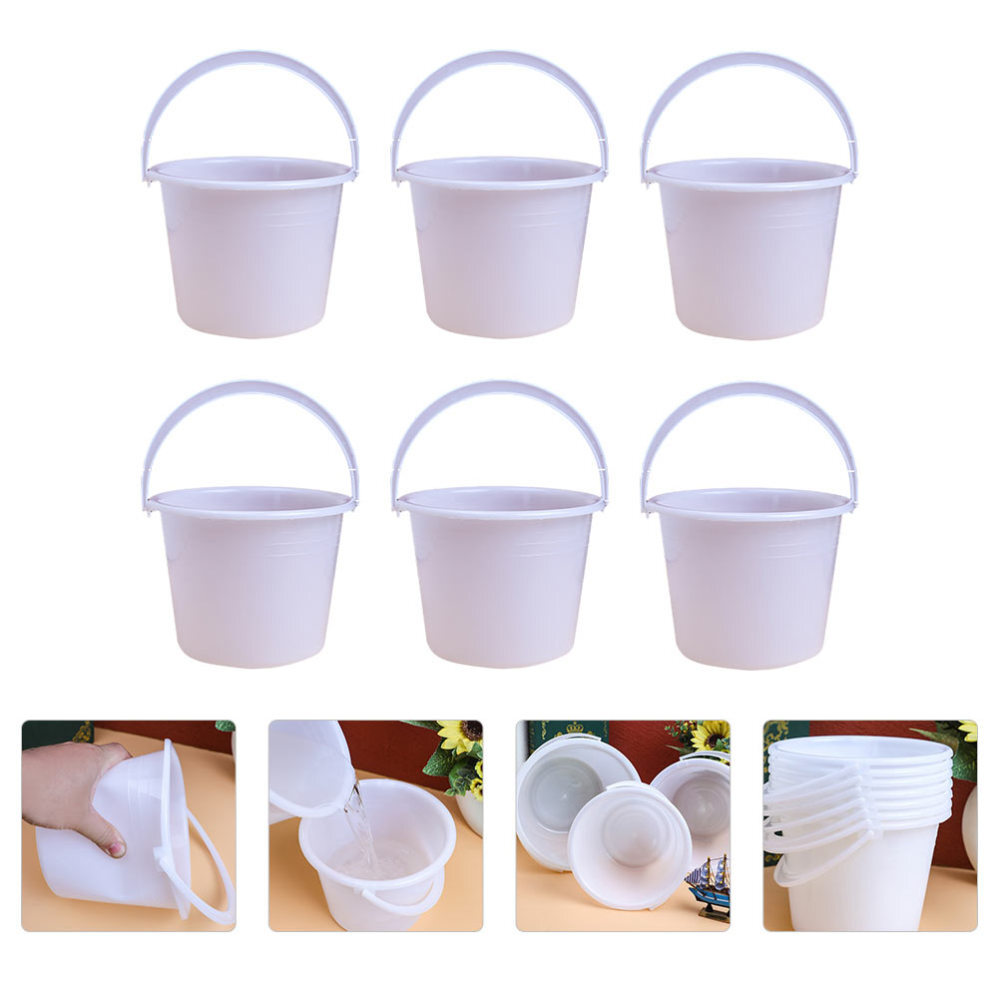 6 Pcs Foaming Hand Wash Refill Paint Bucket Storage Buckets Baby