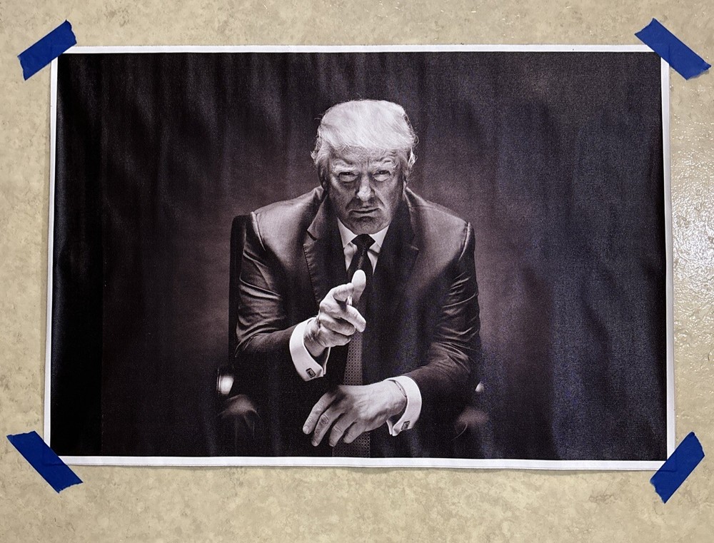 Donald Trump President Black & White ✅ Poster Canvas Wall Art Man Cave ✅ 16x24”