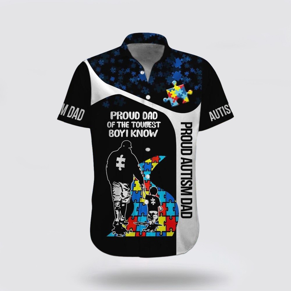 Autism Awareness Proud Dad Of 3D HAWAII SHIRT All Over Print Best Price US Size
