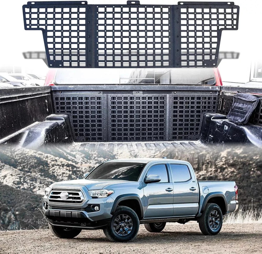 Truck Bed Molle Panel System Cargo Storage Organizer for 2016-2023 Tacoma