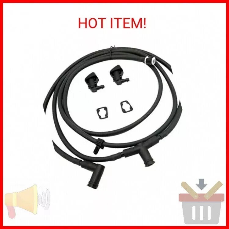Windshield Washer Nozzle Jet Hose Kit for 2011-2016 Ford F250 F350 F450 F550 Sup