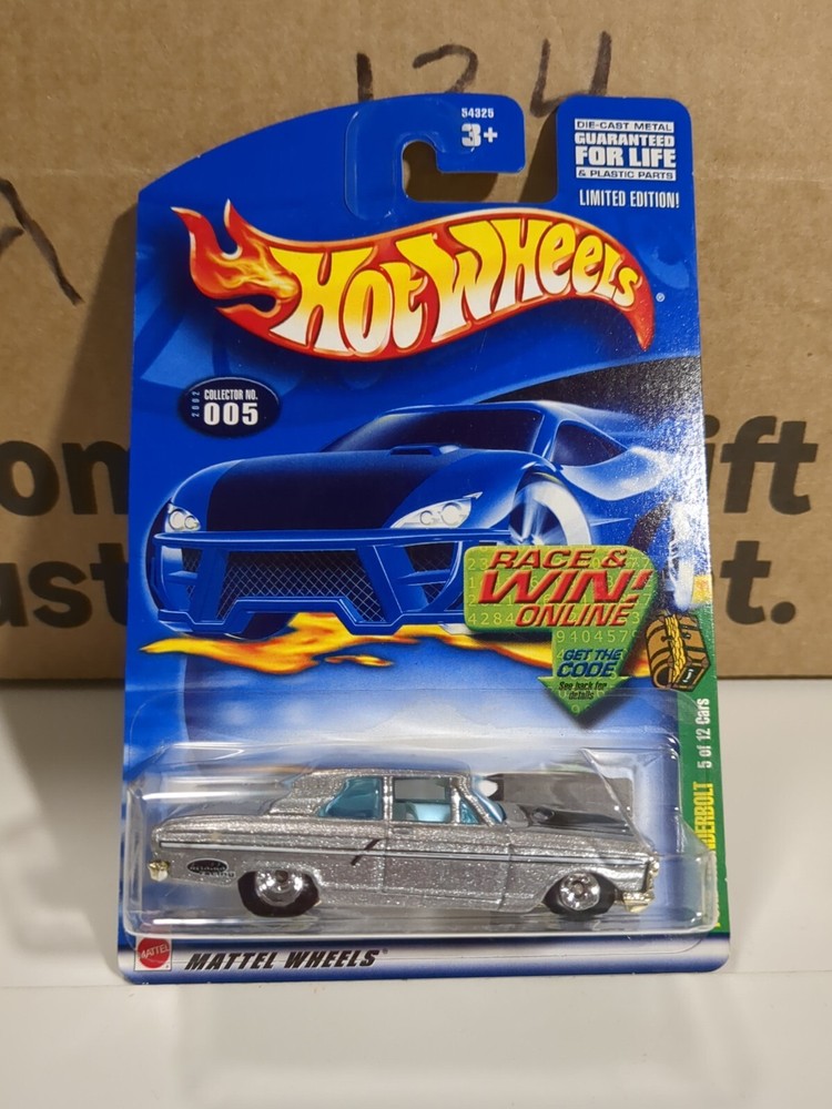 2002 Hot Wheels  Treasure Hunt STH Silver Ford Thunderbolt Real Riders 5/12
