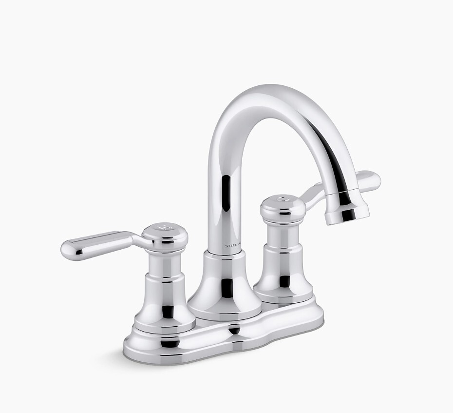 Kohler Ludington Chrome Centerset Bathroom Faucet 27373-4-CP