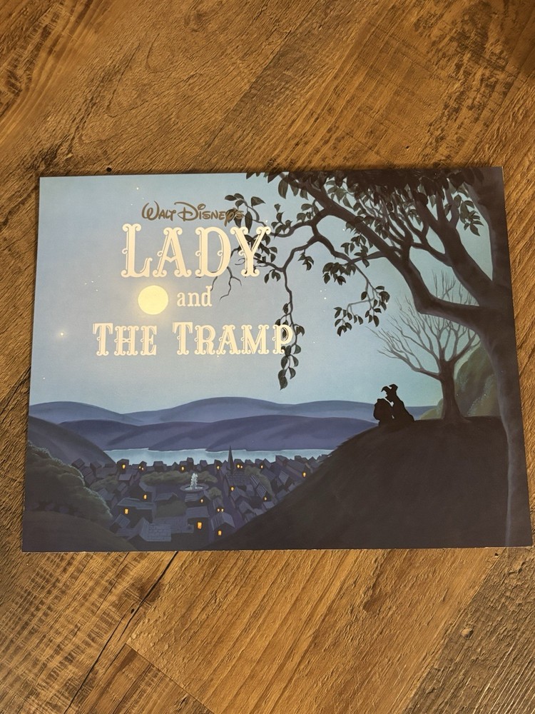 Disney Lady & the Tramp Lithograph Collectible Prints Set  GOOD CONDITION