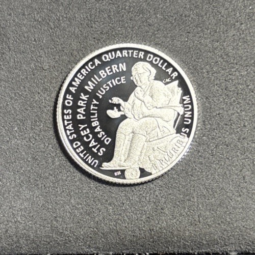 2025 S Silver Proof Stacey Park Milbern Quarter - From Proof Set - 99.9% Silver