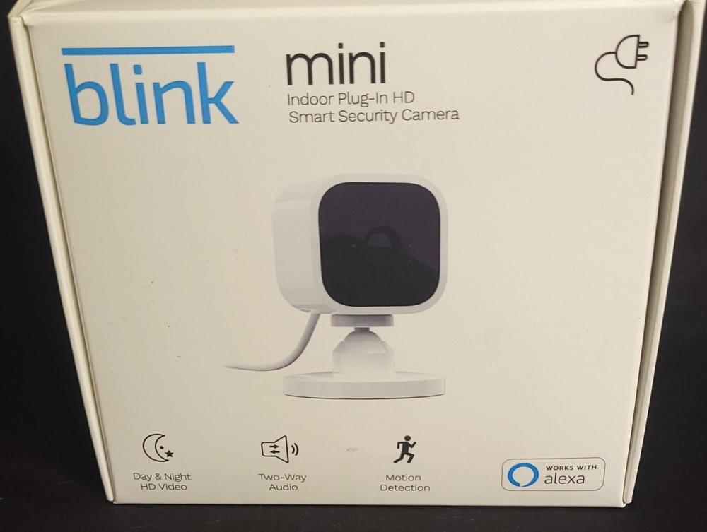 💢Blink Mini Indoor Plug-In Live HD Smart Security Camera (New in Box)💢