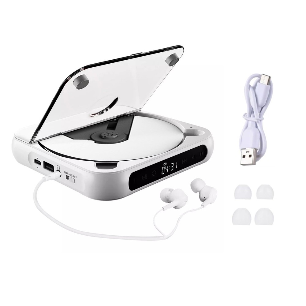 5V2A BT 5.3 CD Player CD/USB/3.5mm AUX Multiple Media Formats Compatibility