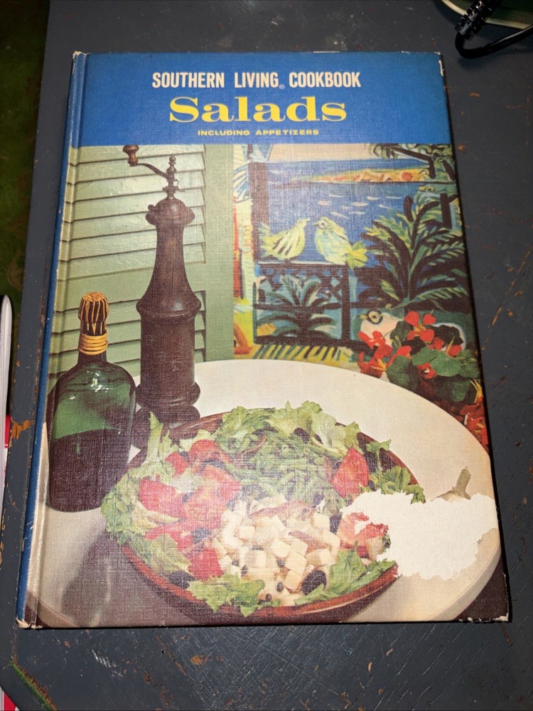 Vintage 1968 Southern Living Cookbook  Salads Including Appetizers Hardcover