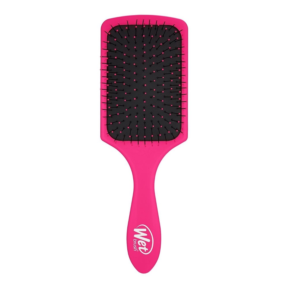 Pink Wet Brush Paddle Detangler with Ultra-Soft IntelliFlex Bristles