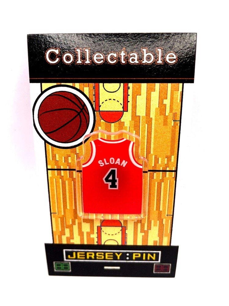 Chicago Bulls Jerry Sloan jersey lapel pin-Classic throwback Collectable