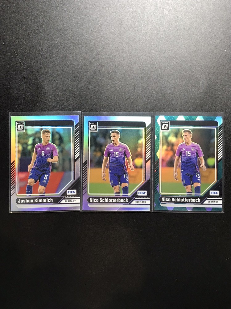 Joshua Kimmich Schlotterbeck 2024-25 Panini Donruss Optic FIFA Germany 2-Card Lot