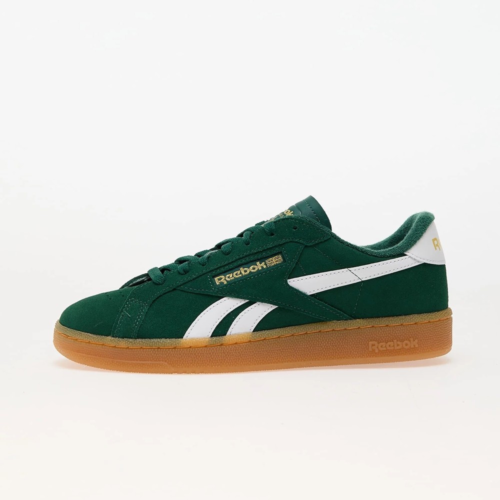 Men's Reebok Club C Casual Sneakers in Green, White & Gum - UK Size 10.5