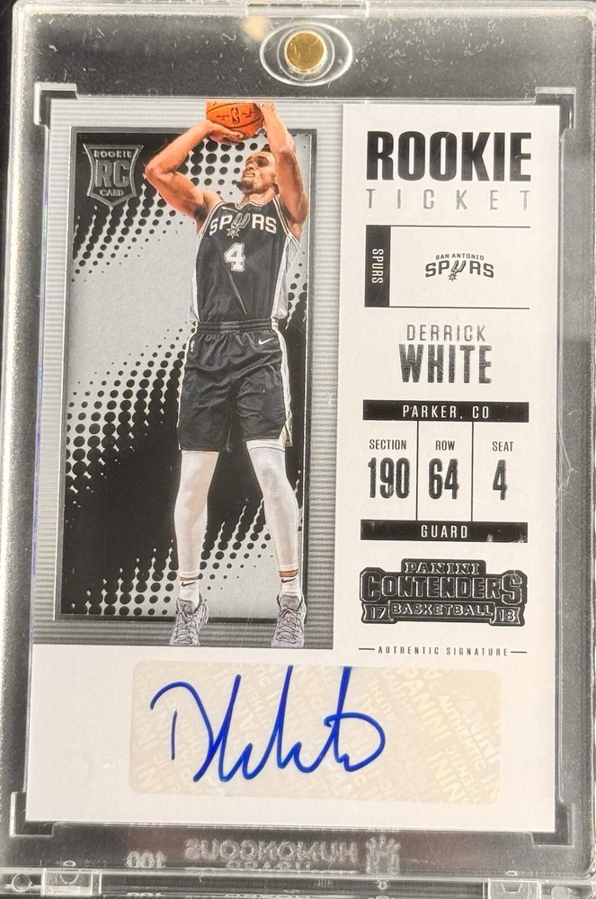 Derrick White 2017-2018 Contenders Rookie Ticket Auto