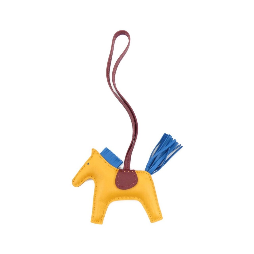 Authentic HERMES Rodeo PM Bag Charm in Calfskin 064929CA