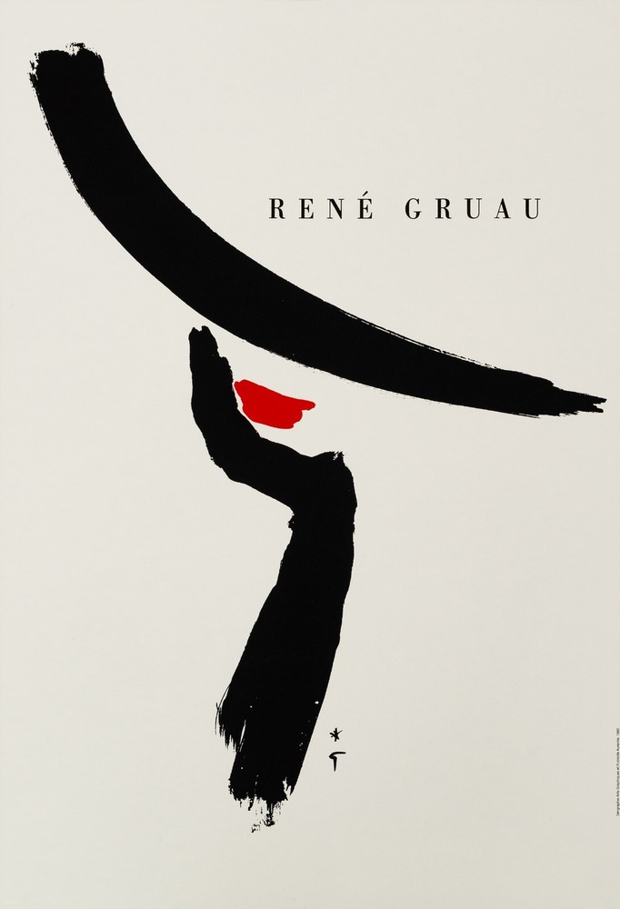 René Gruau , 1990s - Untitled (Fashion) - Original Affiche C. A. CM 99,5 x 69