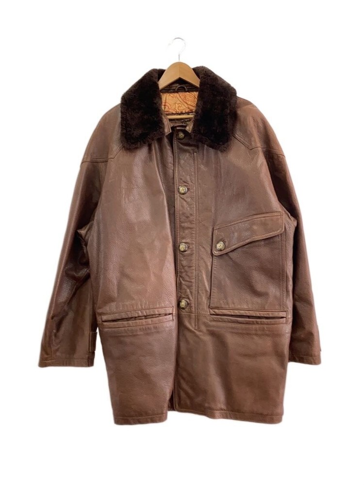 Particular Leather Coat/-/Leather/Brw 3404