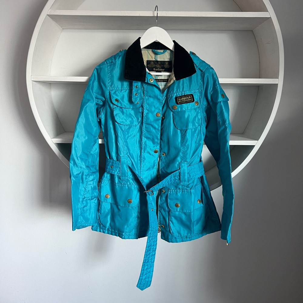 Women’s BARBOUR INTERNATIONAL RAINBOW BRIGHT BRASS Jacket UK 8 / US 4