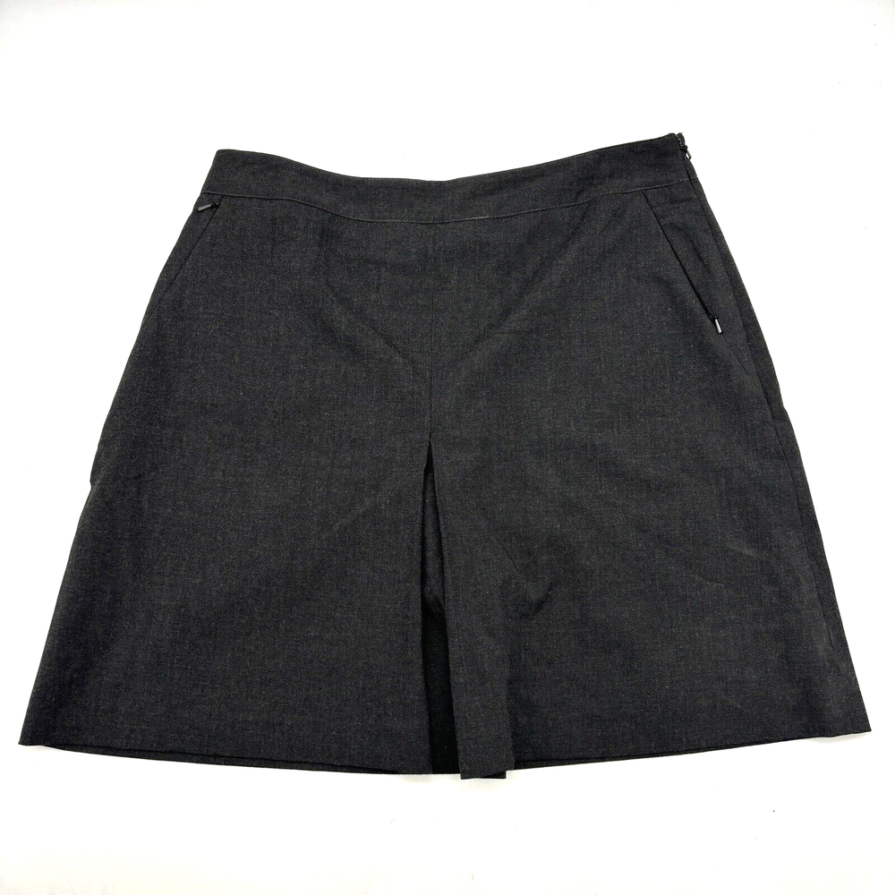 EP Pro Dark Gray Zip Pocket Polyester Blend Golf Skort Women's Size 8 29x17.5