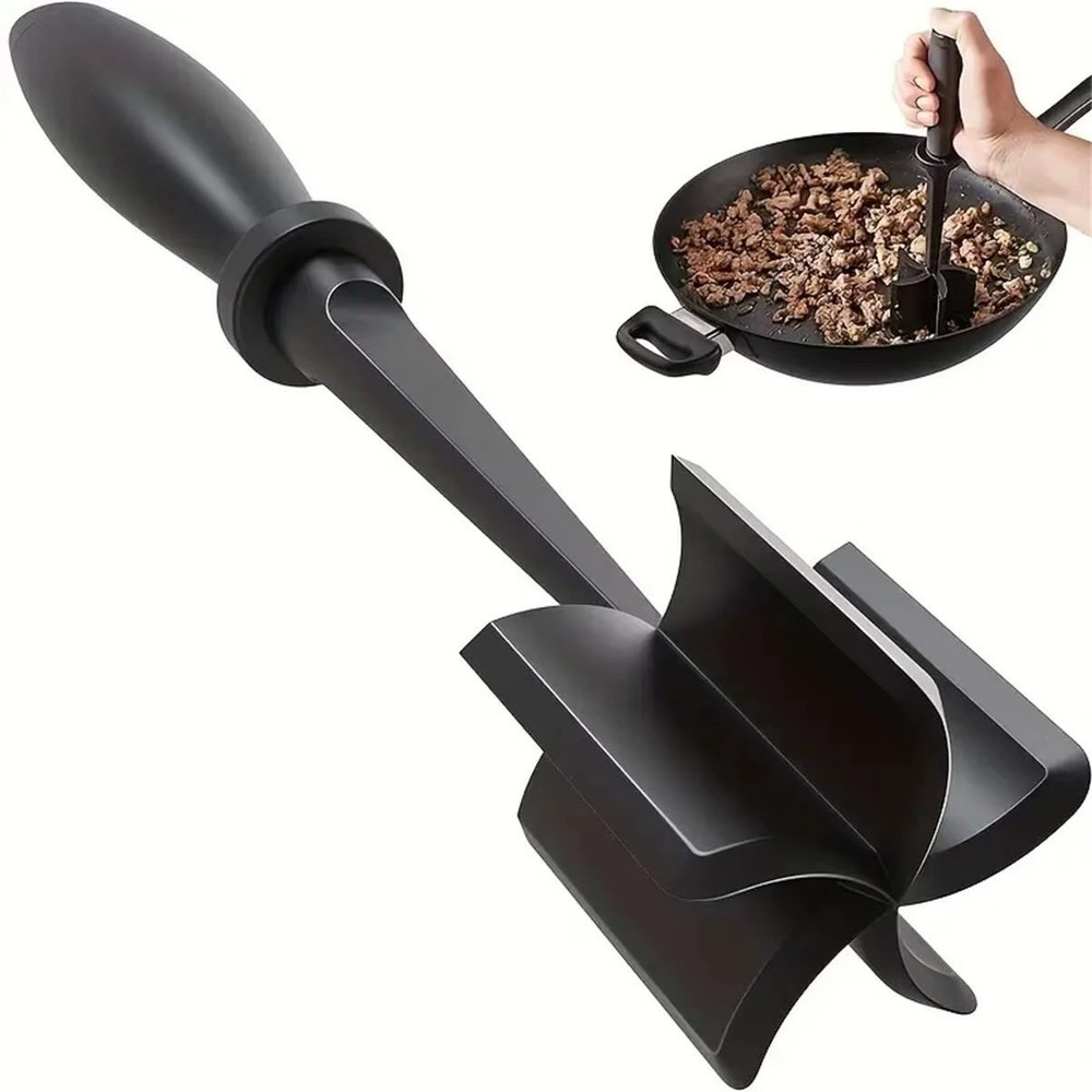Meat Hamburger Chopper Heat Resistant Utensil Ground Beef Potato Masher Spatula