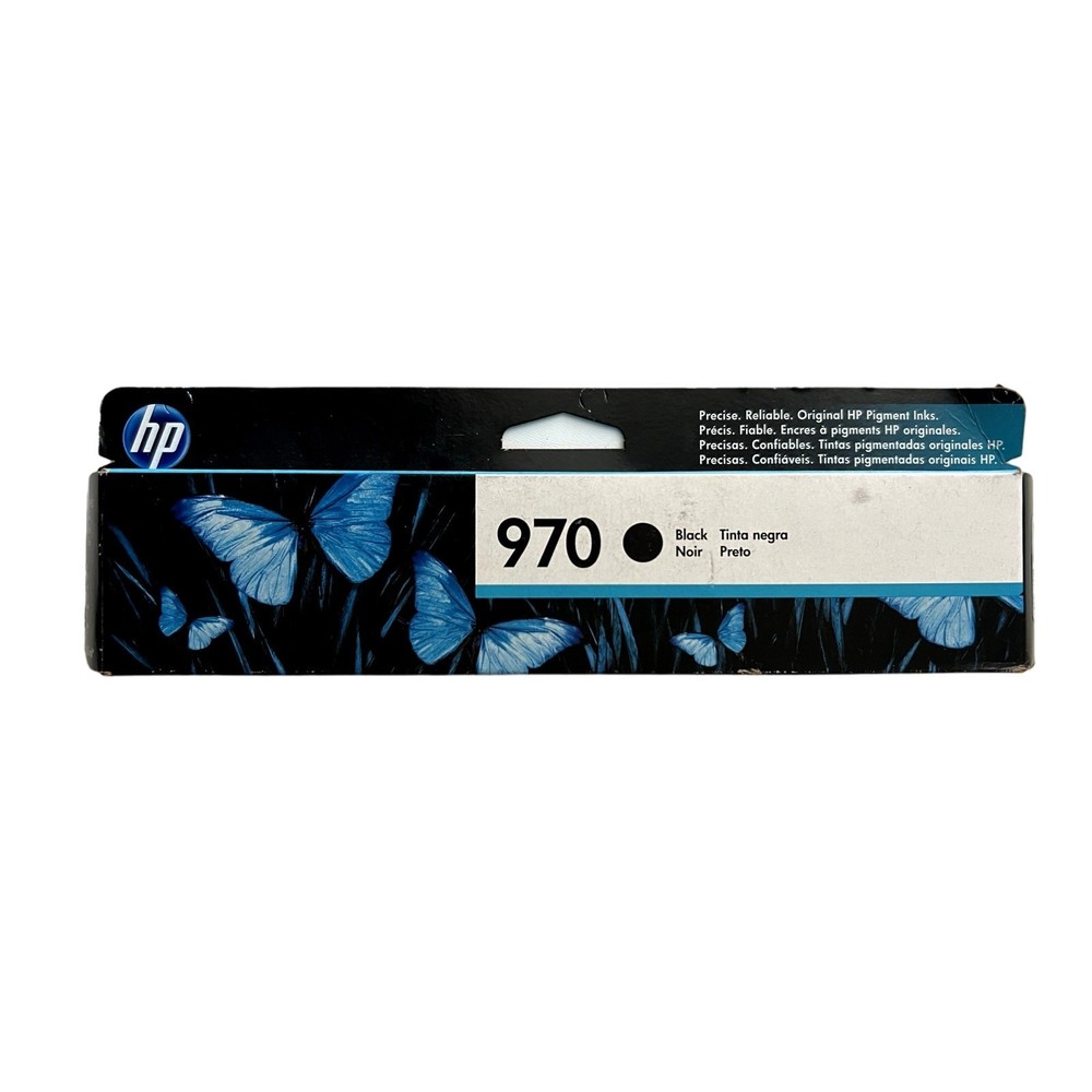 HP Genuine 970 Black Printer Ink Cartridge Factory Sealed EXP March 2020