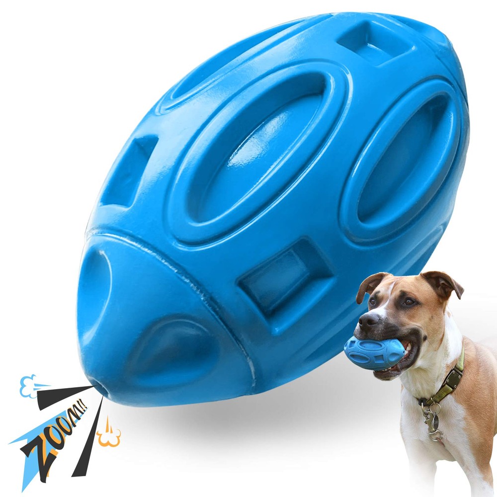 Squeaky Dog Toys for Aggressive Chewers: Rubber Puppy Chew Ball with Squeaker...