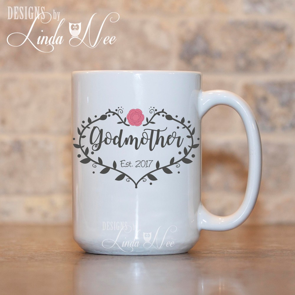 Baby Reveal Godmother Mug Godmother Established Mug Baby Reveal Mug Will You Be