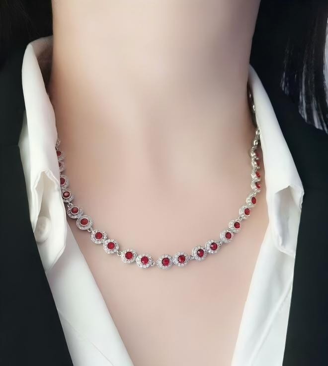 Swarovski Women's Angelic White gold and green diamond Necklaces.NIB