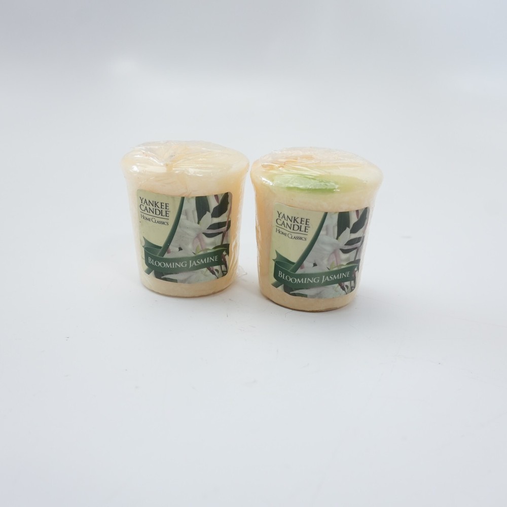 Lot of 2 Retired Yankee Candle Votive 1.75oz Blooming Jasmine Candles