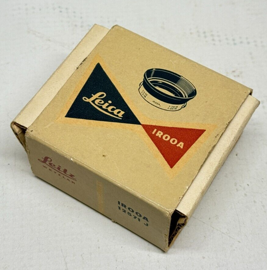 Vintage Leica IROOA Lens Hood BOX ONLY