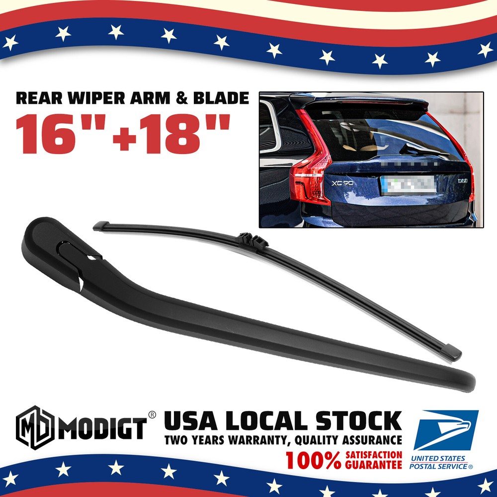 All Season 16''+18'' Soft Rubber Rear Window Wiper Arm & Blades OEM Quality