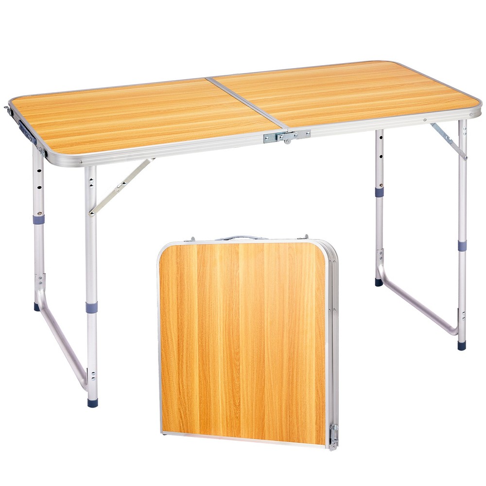 4FT Portable Folding Plastic Dining Table for Indoor Outdoor Parties