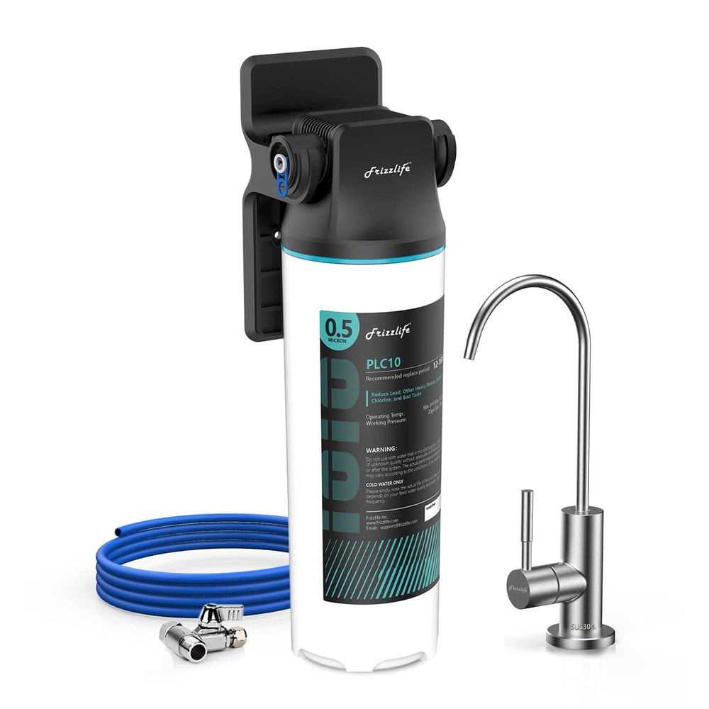 SW10F Under Sink Water Filter System with Brushed Nickel Faucet, NSF/ANSI 53&...