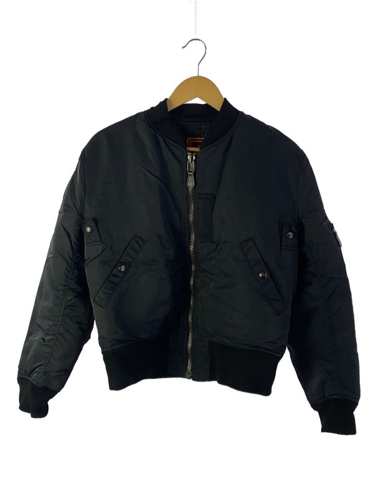 Pherrow S Flight Jacket/S/Polyester/Blk/Plain 3390