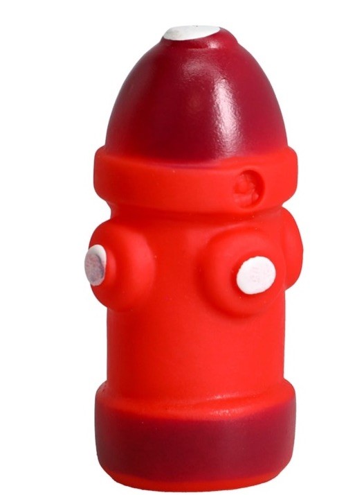 Adorable Squeaky Fire Hydrant Dog Toy 3.5 Inch Vinyl Chew Toy