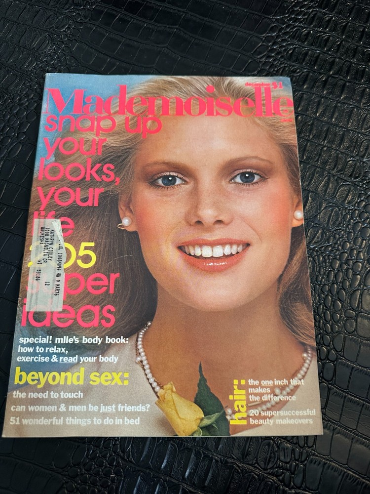 Vintage Mademoiselle fashion magazine December 1975 issue