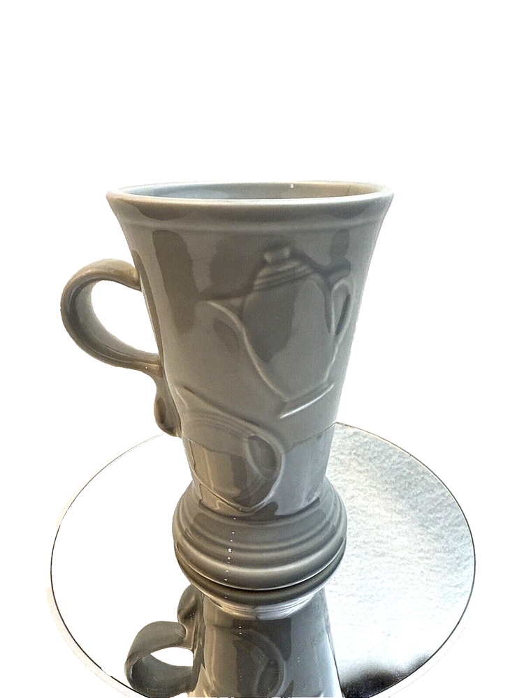 Fiesta Tall Retired Gray Cappuccino Mug Made in USA