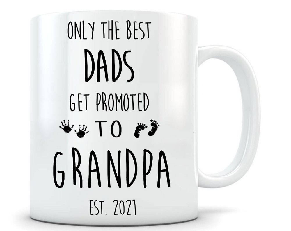 First Time Grandpa To Be Mug Gift For New Grandfather Pregnancy Announcement Mug