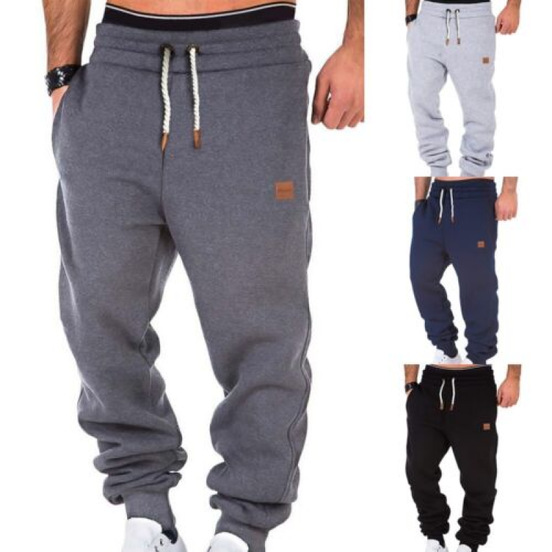 Mens Casual  Sweatpants Active Fleece Jogger Pants Loose Sports Trousers XL