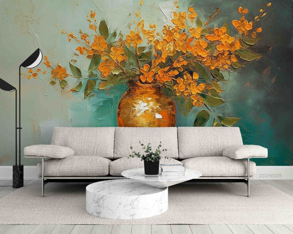 3D Flower Arrangement Oil Painting Wall Murals Wallpaper Murals Wall Sticker 10