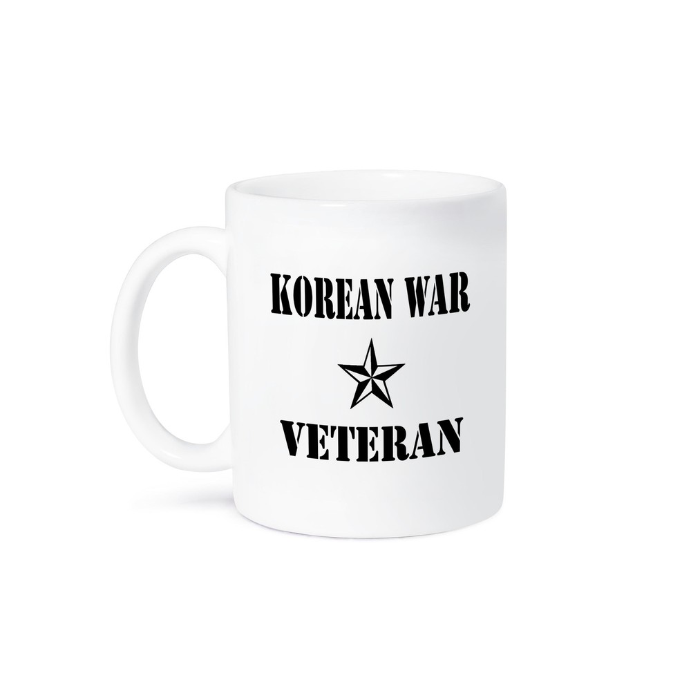 Korean War Veteran Black & White 3D Rose Mug